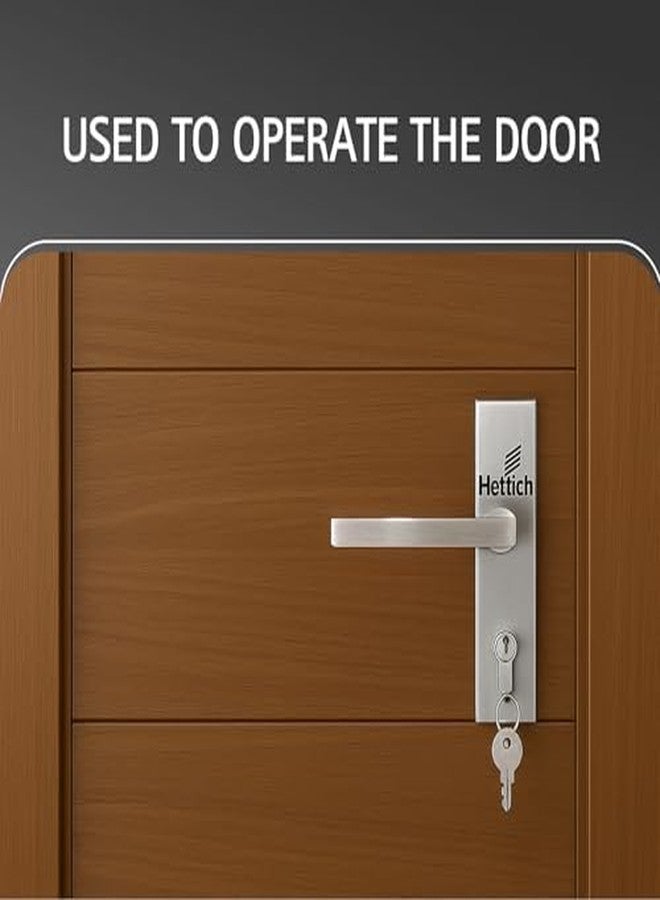 Hettich ProLock Combo Lever Main Door Safety Lock, (Both Side Movable) Mortise Door Lock Handle Set with 3 Brass Key for Home,Office,Hotel | Satin Stainless Steel Finish | 5 Years Warranty - Image 5